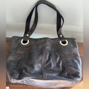 Vintage Fossil Hathaway Classic Blue Leather Bag
